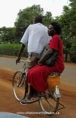 riding side-saddle, Kakamega, Kenya