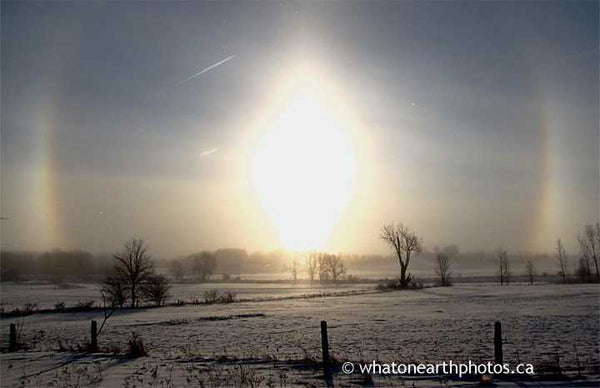 January morning halo, Middlesex County, Ontario