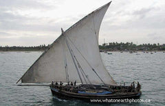 loaded dhow, Zanzibar